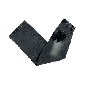 Black Heart Barrel Jeans
